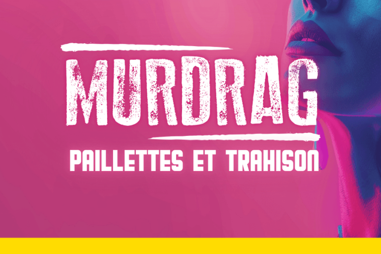 Participants en pleine enquête immersive lors de l’événement "Murdrag : Paillettes et Trahison", mêlant murder party et performances drag à Strasbourg.