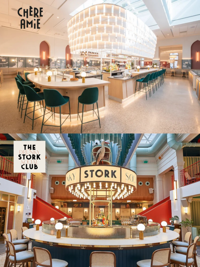 Formules 11 Partenariats événementiels à Strasbourg avec les restaurants Chère Amie et The Drunky Stork Social Club pour l'organisation de déjeuners et dîners de séminaire haut de gamme après votre session aux Secrets du Sablier.